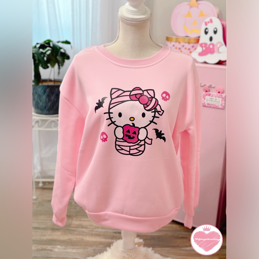 Hello Kitty Mummy Pink Halloween Sweater